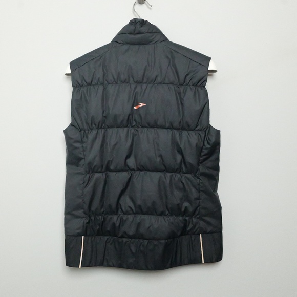 Brooks Women's Puffer Vest with Black Rose Gold zipper | Medium - Picture 7 of 7